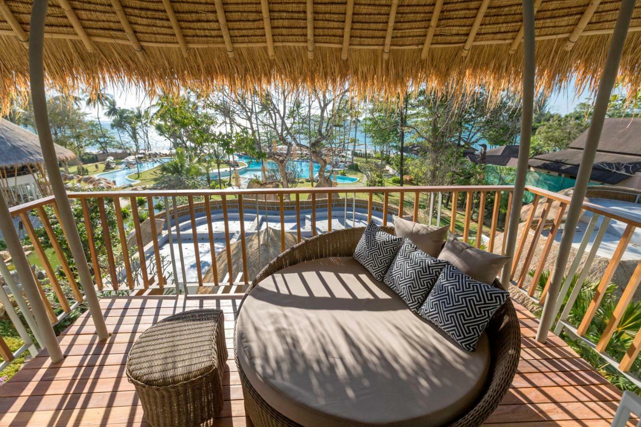 Eden Beach Khaolak Resort And Spa A Lopesan Collection Hotel - Sha Extra Plus Khao Lak Exterior photo The view from the balcony of a pool villa at the resort